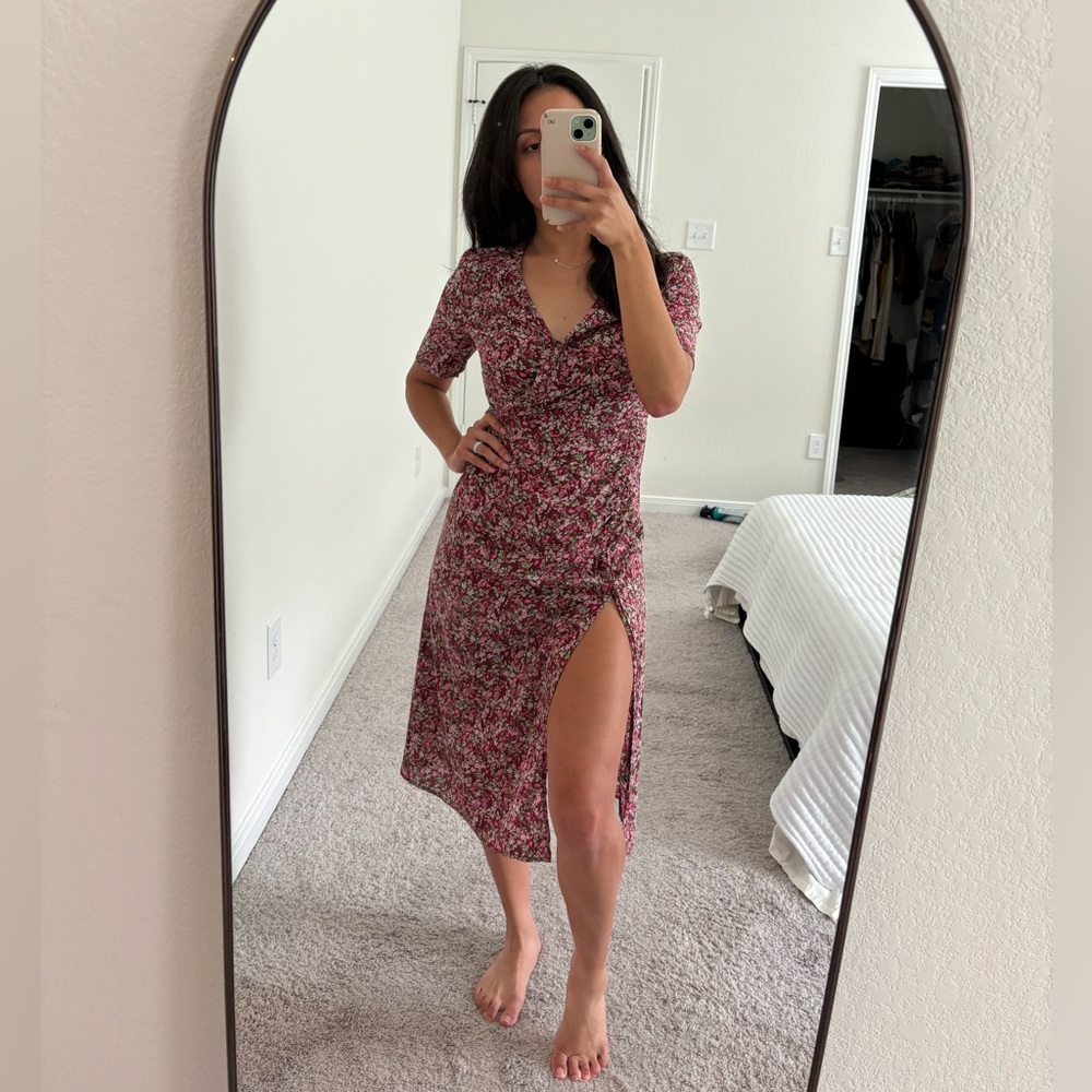 Nasty Gal Thigh Slit Midi Dress
